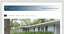 Desktop Screenshot of jxnhousing.com